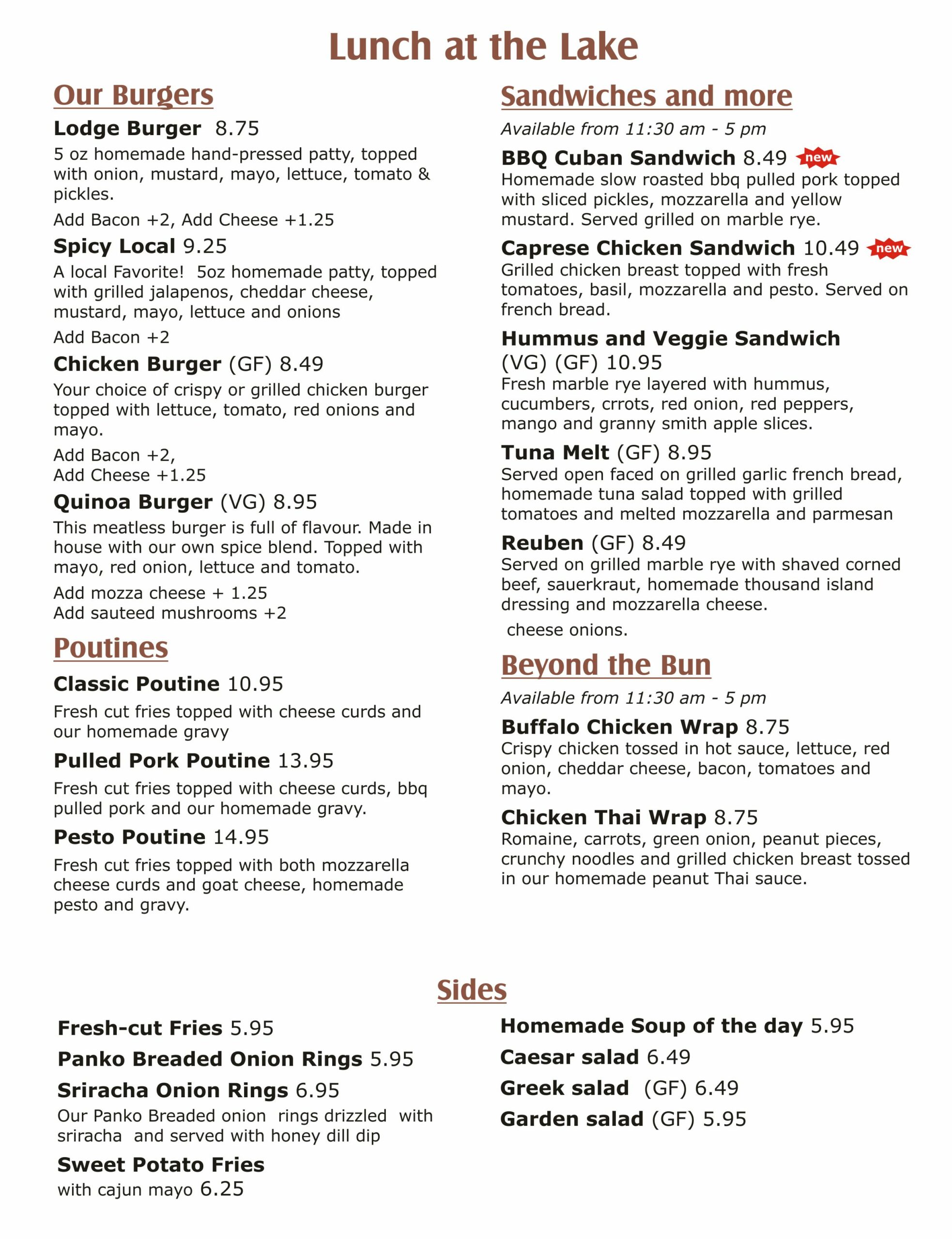 Our Menu HiPoint Restaurant and Lounge